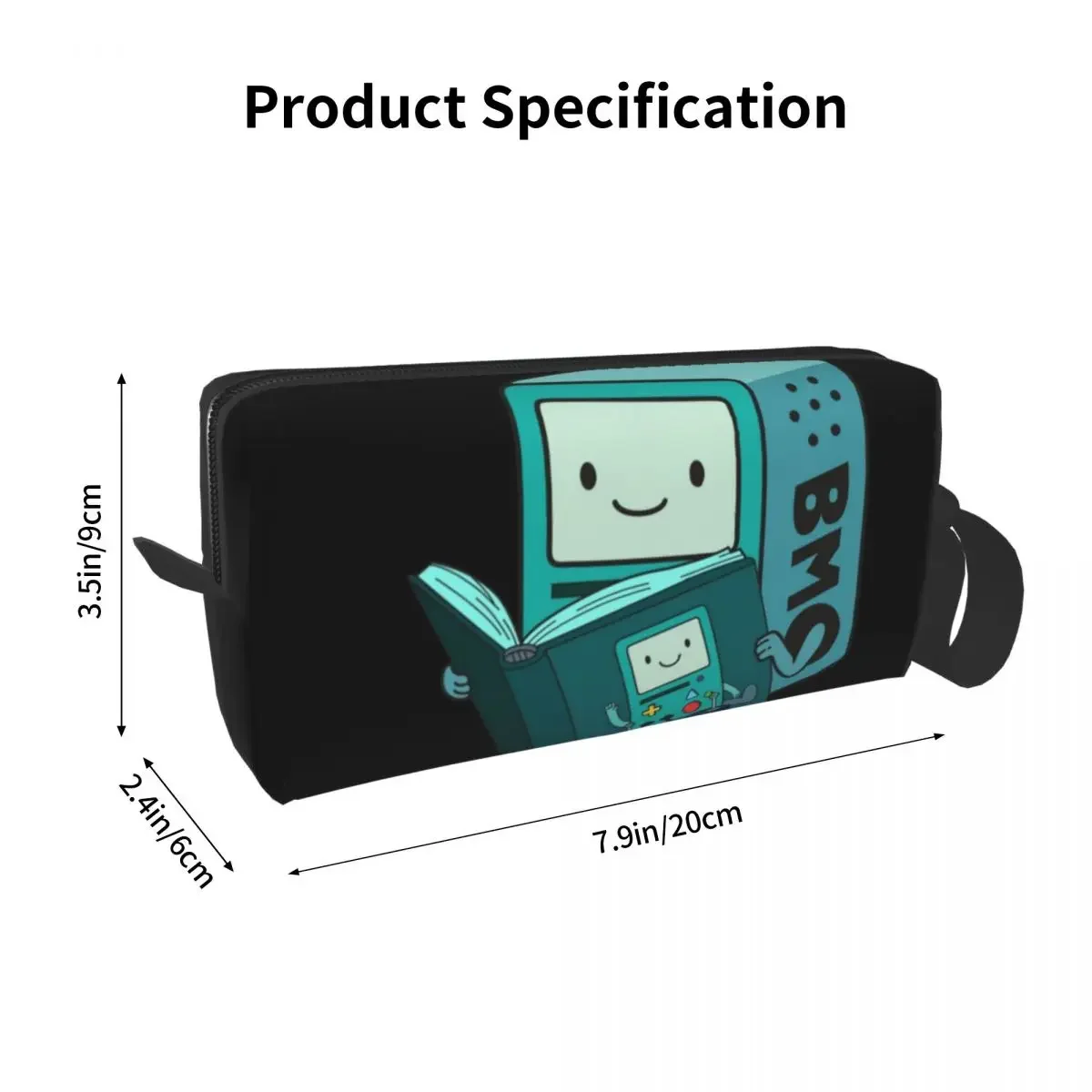 Adventure Time Anime BMO Pencil Cases Big Capacity Pen Bags Pen Box Pencil Pouch For Boys Girls Students Stationery Makeup Bag