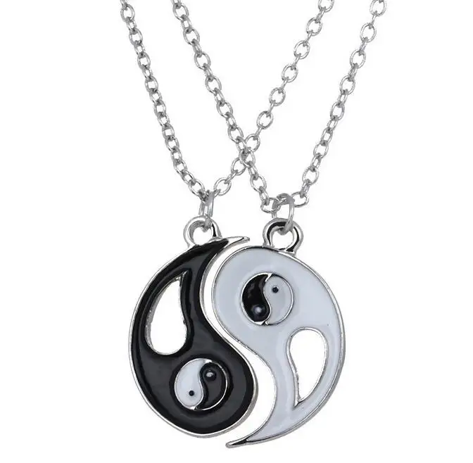 Regali di festa-collane Yin Yang 2 ciondoli Best Friend Lovers YING YANG collana Set coppia