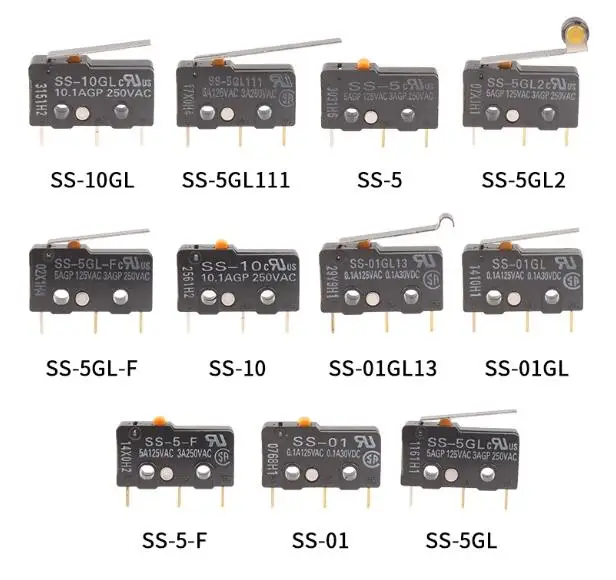 SS-5GL2 SS-5 5GL-F 5GL13 01 10 5GL111 T D Lightly touch the micro switch