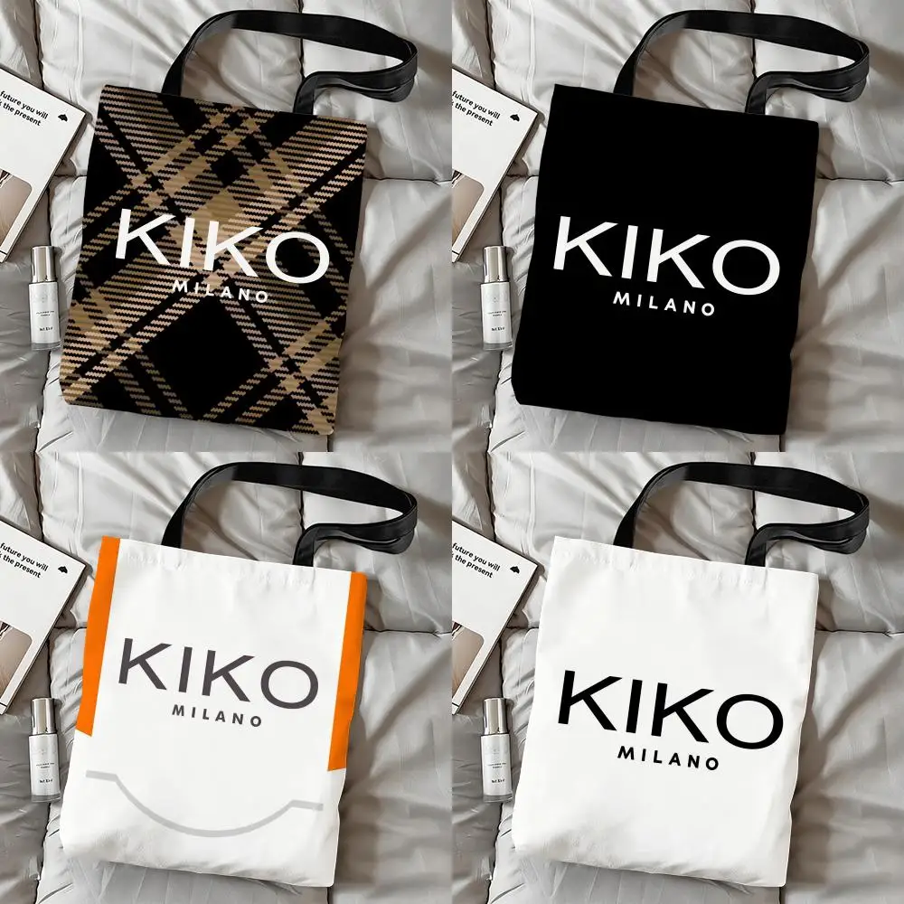 Bolsas de Armazenamento da Marca K-Kiko, Bolsa de Lona com Impressão em Ambos os Lados, Grande Capacidade, Bolsa de Ombro Feminina