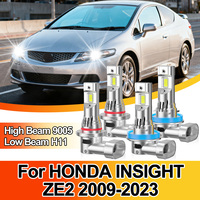 2/4Pcs Led Headlight Bulbs Canbus 200W 9005 Hb3 H11 6000K White High Low Beam Car Headlamp 12V For HONDA INSIGHT ZE2 2009-2023