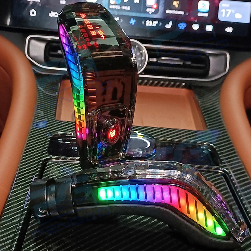 

For Infiniti QX60 Q50 QX80 EX EX35 FX37 Crystal LED Gear Shift Knob with RGB Colorful Light Automatic Shifter Lever Shift Knob