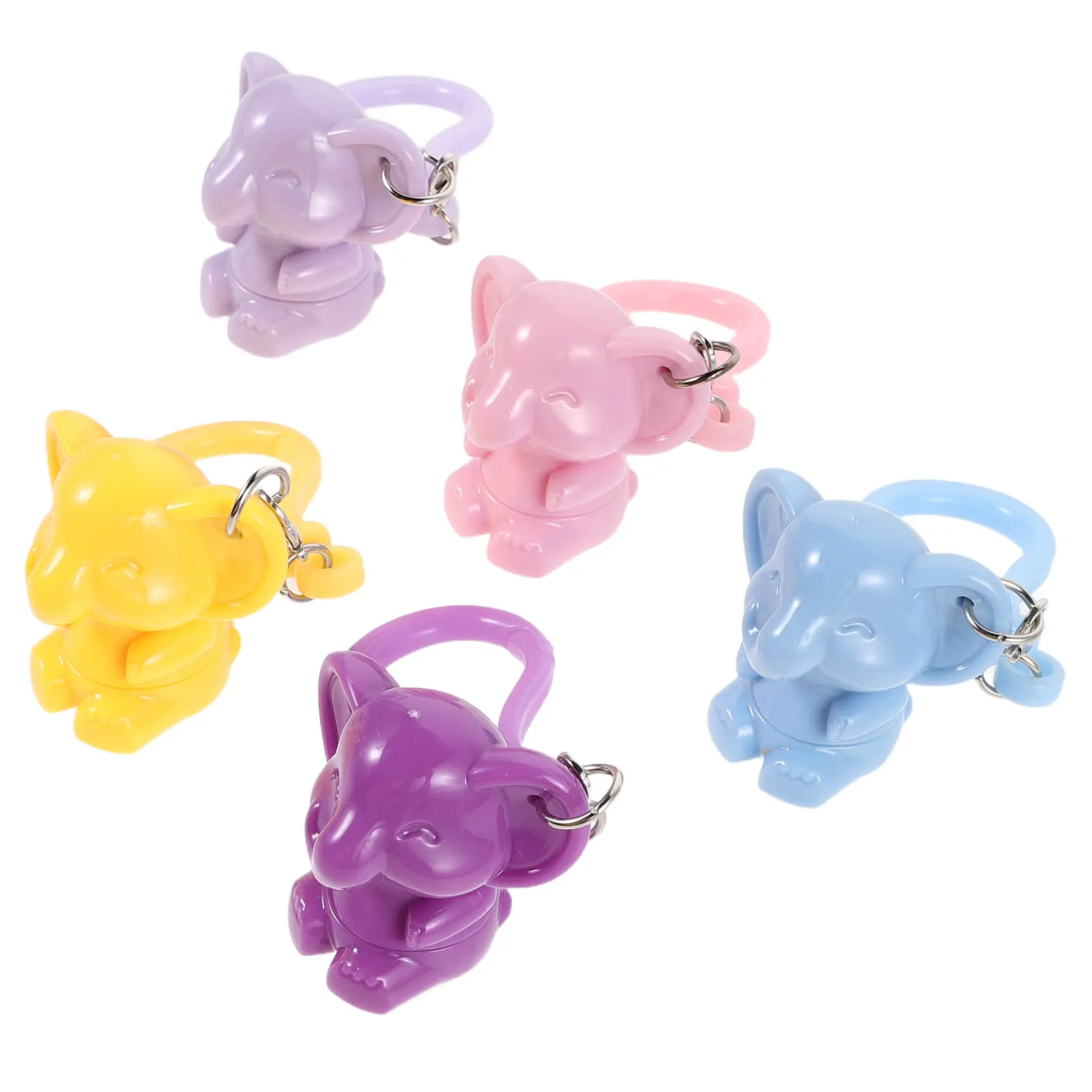 5Pcs Silicone Lip Brush Keychain Mini Portable Lipstick Balm Gloss Concealer Applicator Travel Makeup Tool Silicone Lip Brush