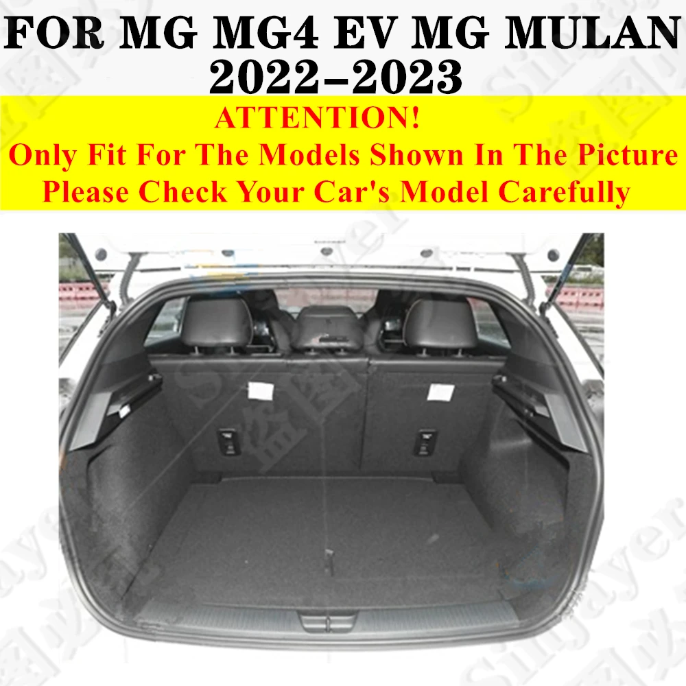 Car Trunk Mat For MG MG4 EV MULAN EH32 2023 2022 Rear Cargo Liner Tail Boot Tray luggage Pad Interior Vehicles Auto Carpet Parts