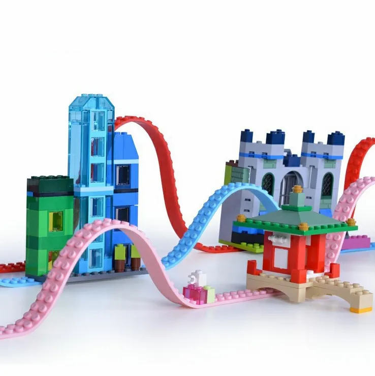 Blockband-Basisstreifen, zweireihig, 2*116 Punkte, 92 cm, beliebig zuschneidbar, kompatibel mit Lego DIY Bausteinen, kreatives Spielzeug in großen Mengen – Detail 22