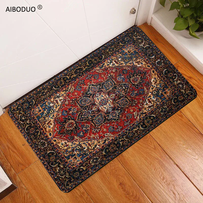 

Bathroom Decoration Persian Carpet Kitchen Supplies Bath Mat Absorbing Pads Bohemia Anti-slip Mat Floor Rug Doormat Kitchen Mats