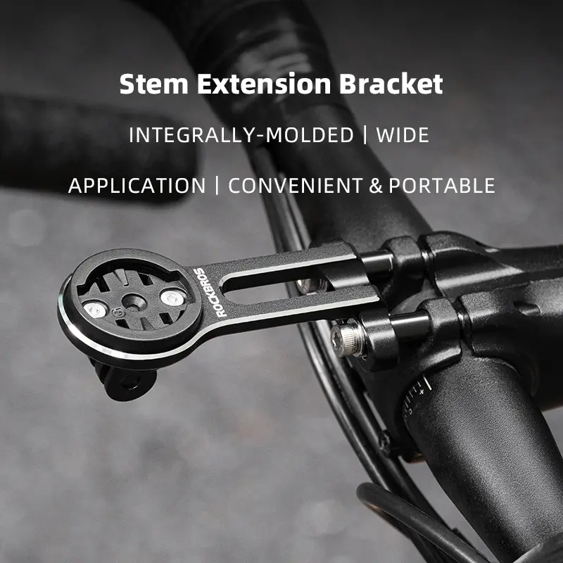 ROCKBROS Bike Bracket Front Light Lamp Holder Aluminum Alloy Extension Holder for Bicycle Computer Wahoo Bryton Garmin Bracket - 6