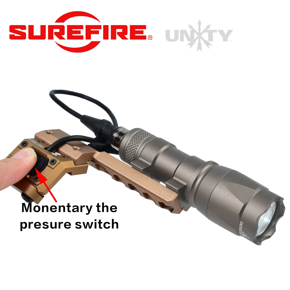 Surefire M600 M300 UNITY Dual Switch Mount Scout Light LED Spotlight SF Tactical Hunting Lamp for AR15 Rifle Airsoft Flashlight - view 3