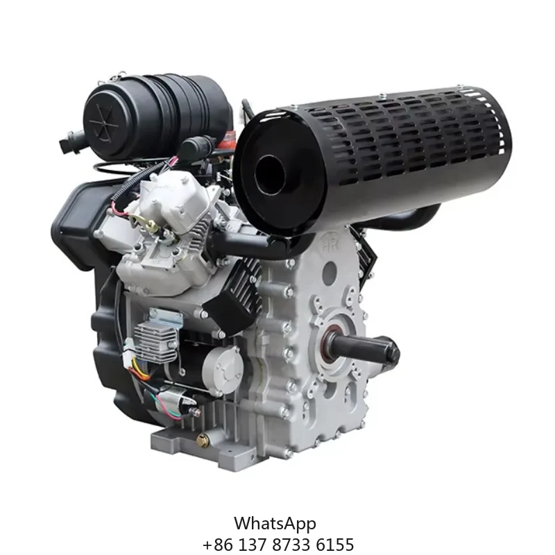 

2V98F Двухцилиндровый дизельный двигатель мощностью 28 л.с. с воздушным охлаждением