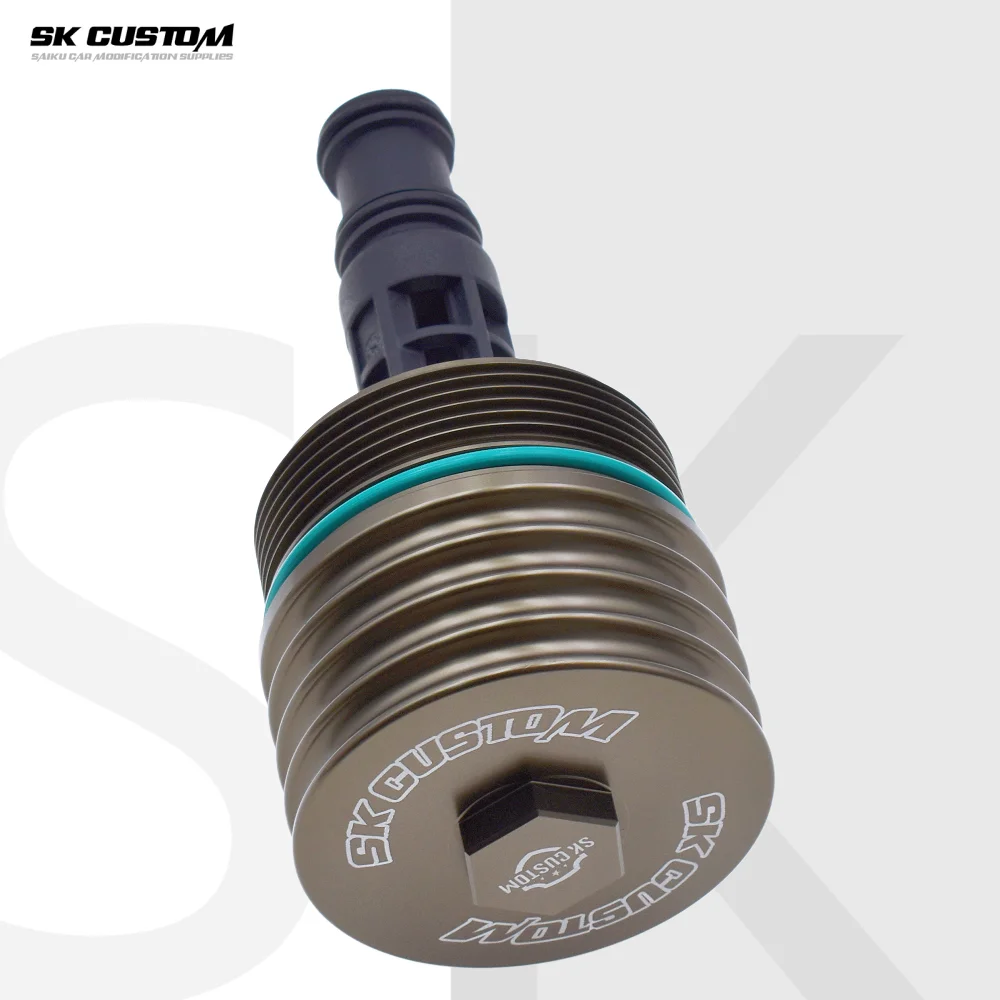SK CUSTOM For Mercedes Benz M272 M273 Engine Oil Filter Housing W203 204 211 C300 E500 GLK350 Modification Aluminum Filter Cover