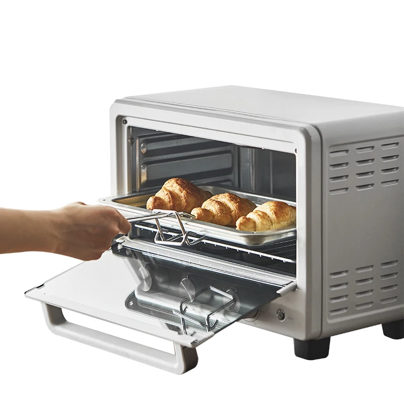 Electric Baking Oven 13L White Kitchen Multifunctional Small Roaster Low Temperature Fermentation Pizza Toaster Fruit Dried