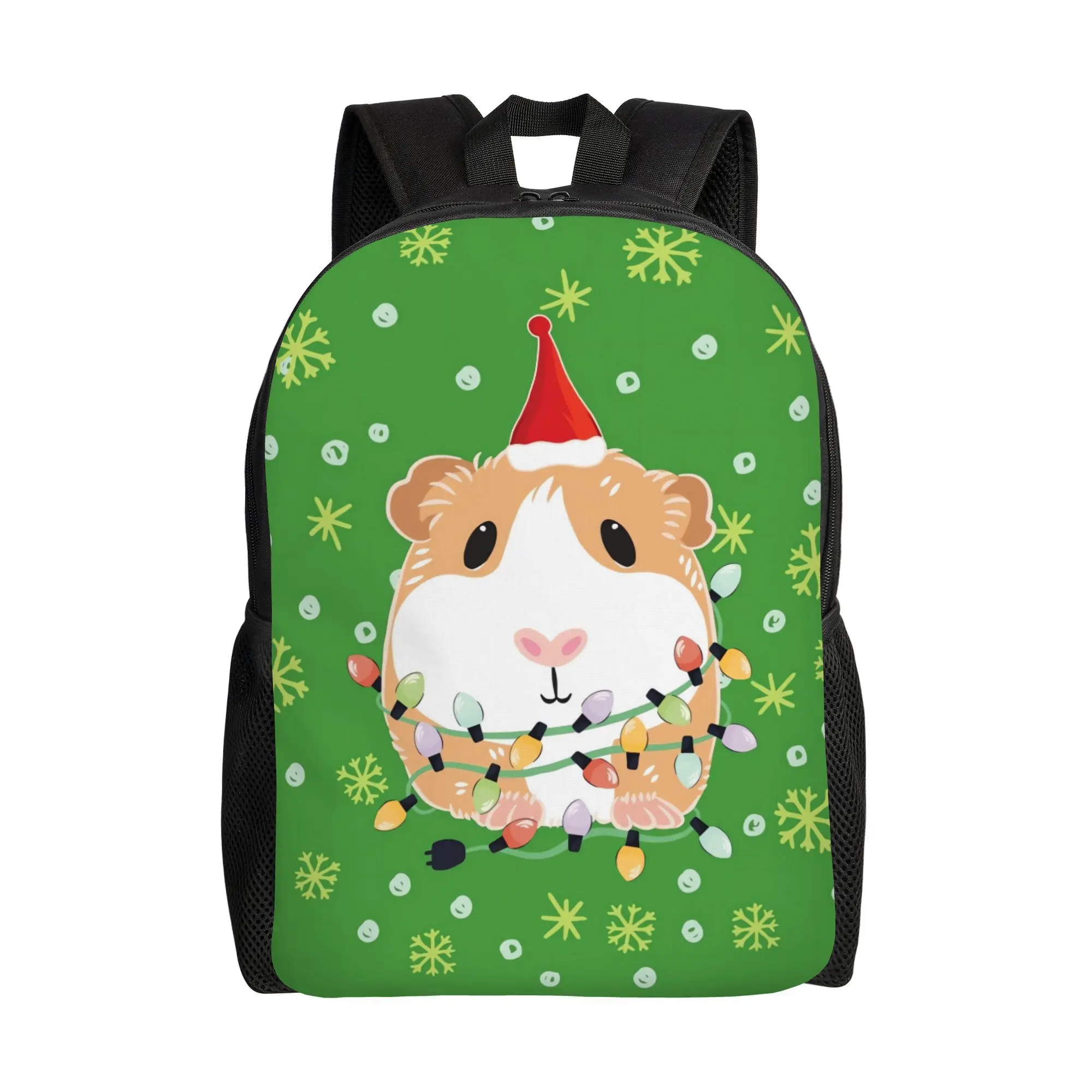 Mochila clásica de una sola capa para hamster, roja y blanca, ideal para las necesidades diarias, es una opción ideal.