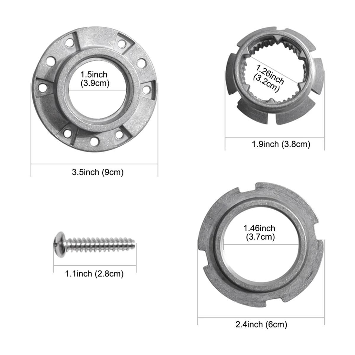 W 10324651   Ersatzset für Nabenwaschanlagen für W 10291415 , W 10291417 , W 10291416 , EA 2581262 , PS 2581262 , AH 2581262