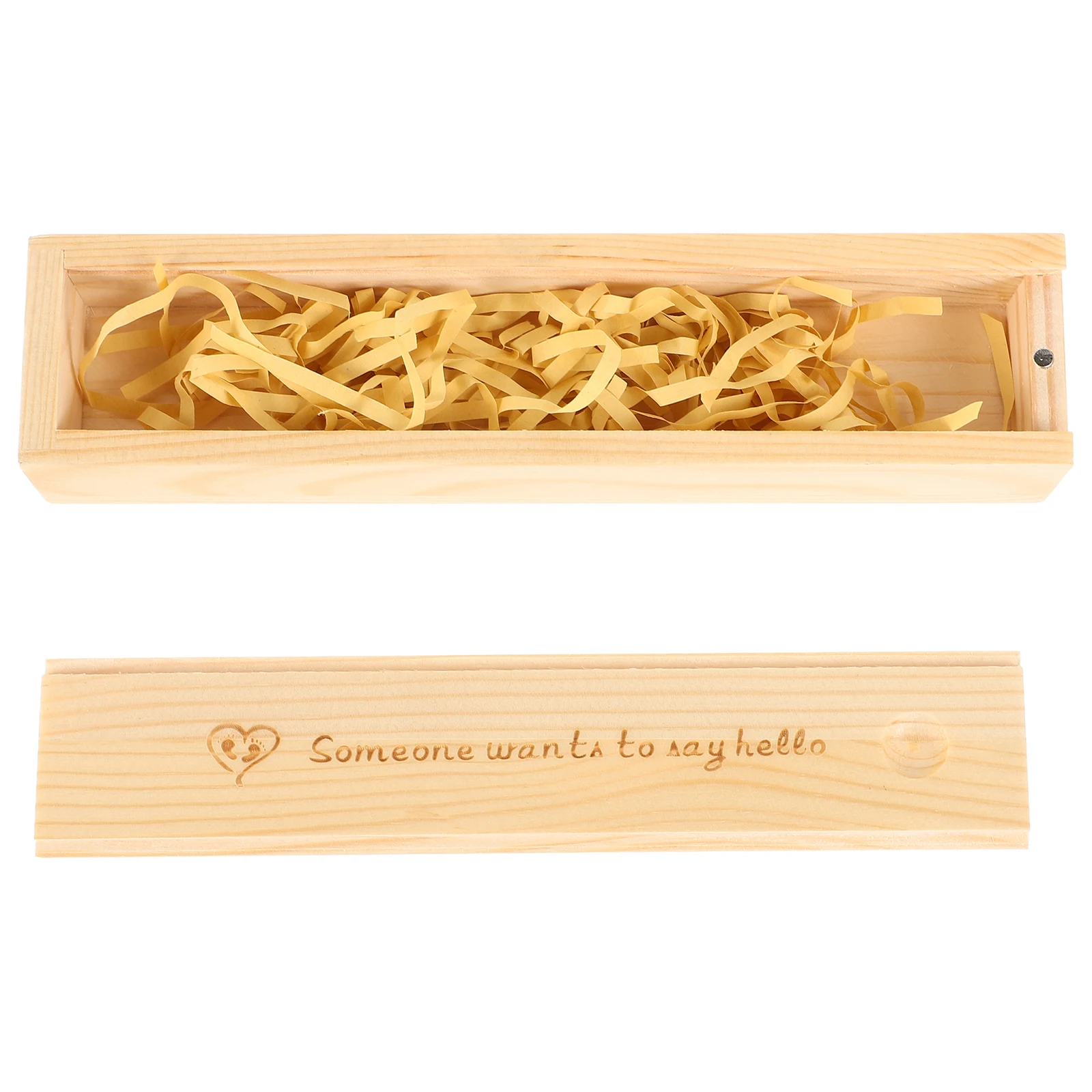 Wooden Pregnancy Test Box With Lid Natural Color Sturdy Case For Newborn Announcement Storage Women