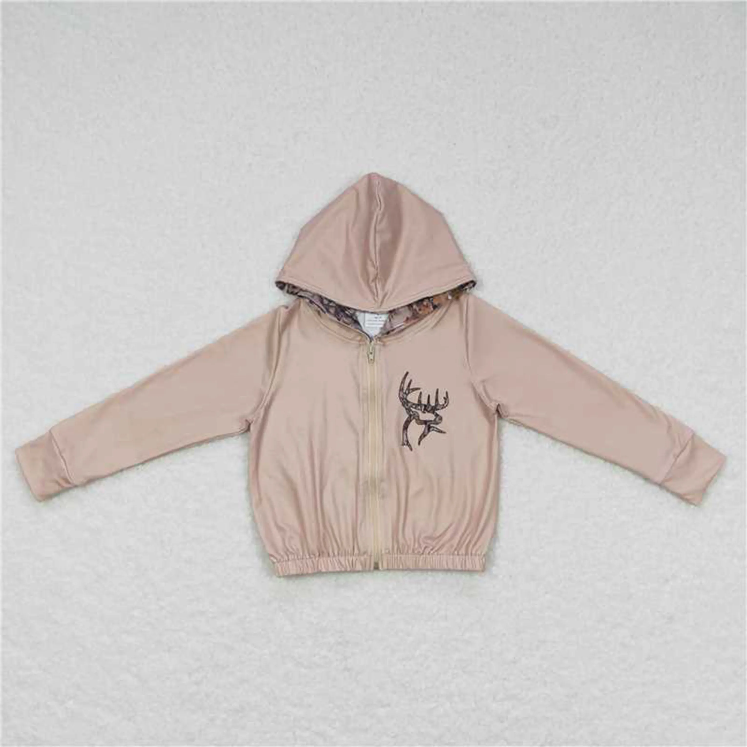 Wholesale Kids Baby Girl Sweatshirt Children Camo Deer Hooded Clothes Toddler Long Sleeves Hoodie Sportswear One Piece Shirt