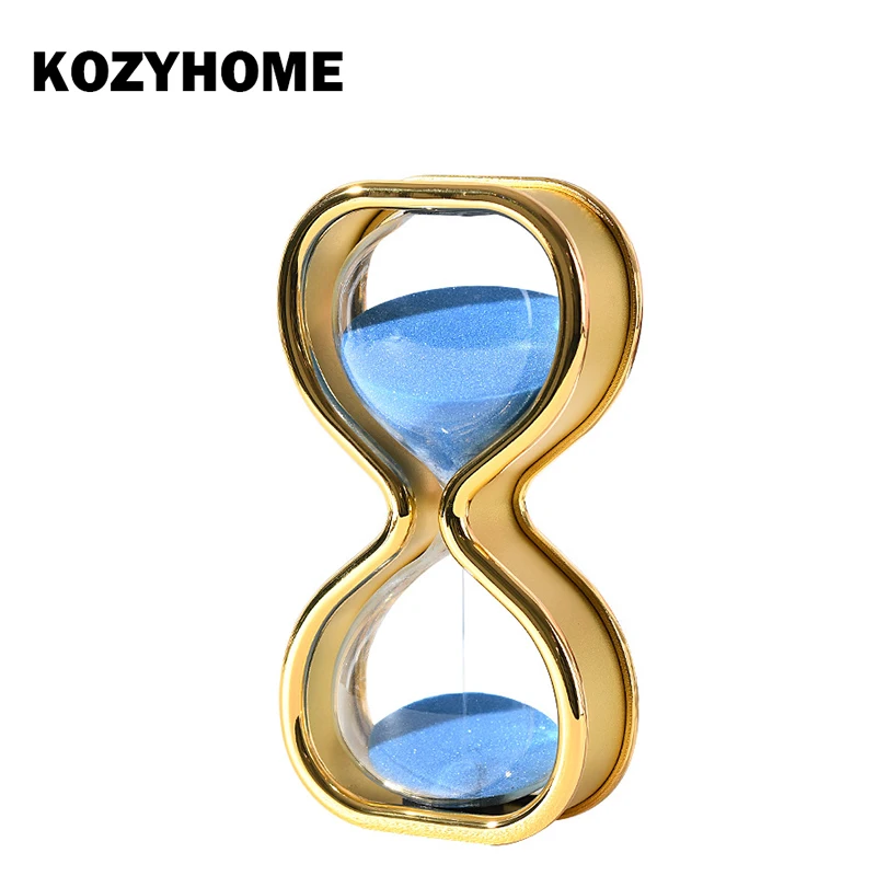 

KOZYHOME 30min Metal Hourglass Creative Sand Timer for Yoga Cooking Studying Home Office Shelf Desktop Decoration Ornaments