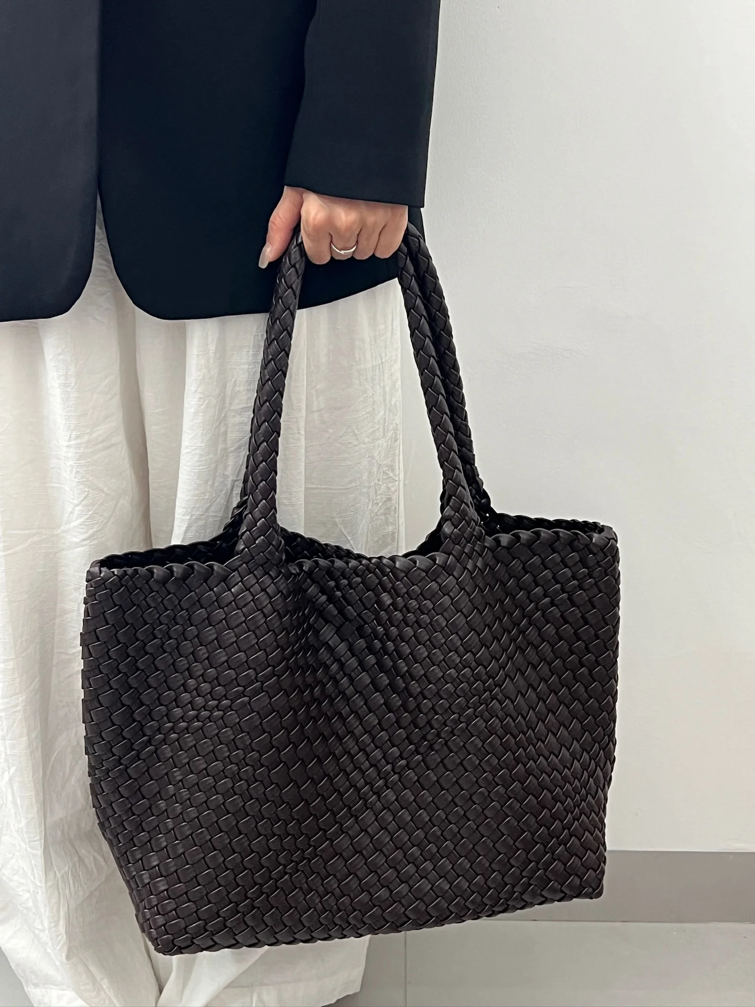 Bolsa tote de tecido para mulheres bolsa de couro pu grande bolsa hobo e bolsa retrô artesanal bolsa de ombro de viagem 2025