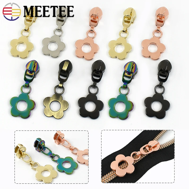 

5/10Pcs 5# Nylon Zipper Slider Women's Handbags Decor Zippers Puller Garment Skirt Replace Zips Repair Kits Sewing Accessories