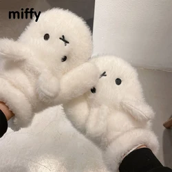 Kawaii MIffy Gloves High Appearance Level Anti-freeze Unisex Winter Warm Thick Mittens Christmas Gift