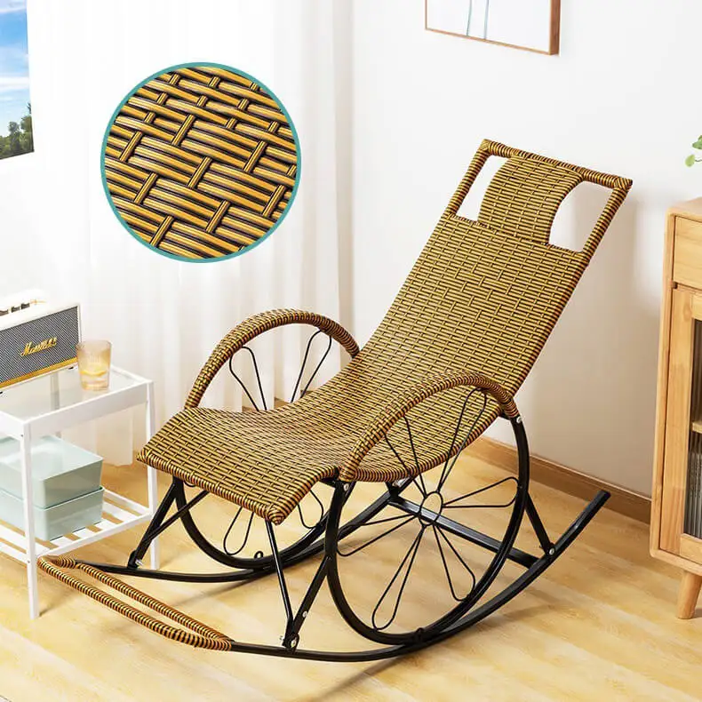 الروطان كرسي متأرجح شرفة المنزل الترفيه الكبار كرسي أريكة استرخاء مكتب استراحة الغداء كرسي #1