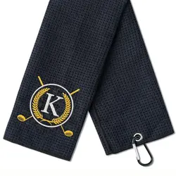 Funny Microfiber Premium Golf Towel, Embroidered Golf Towels for Golf Bags for Men&Women, Golf Accessories for Men Golfers
