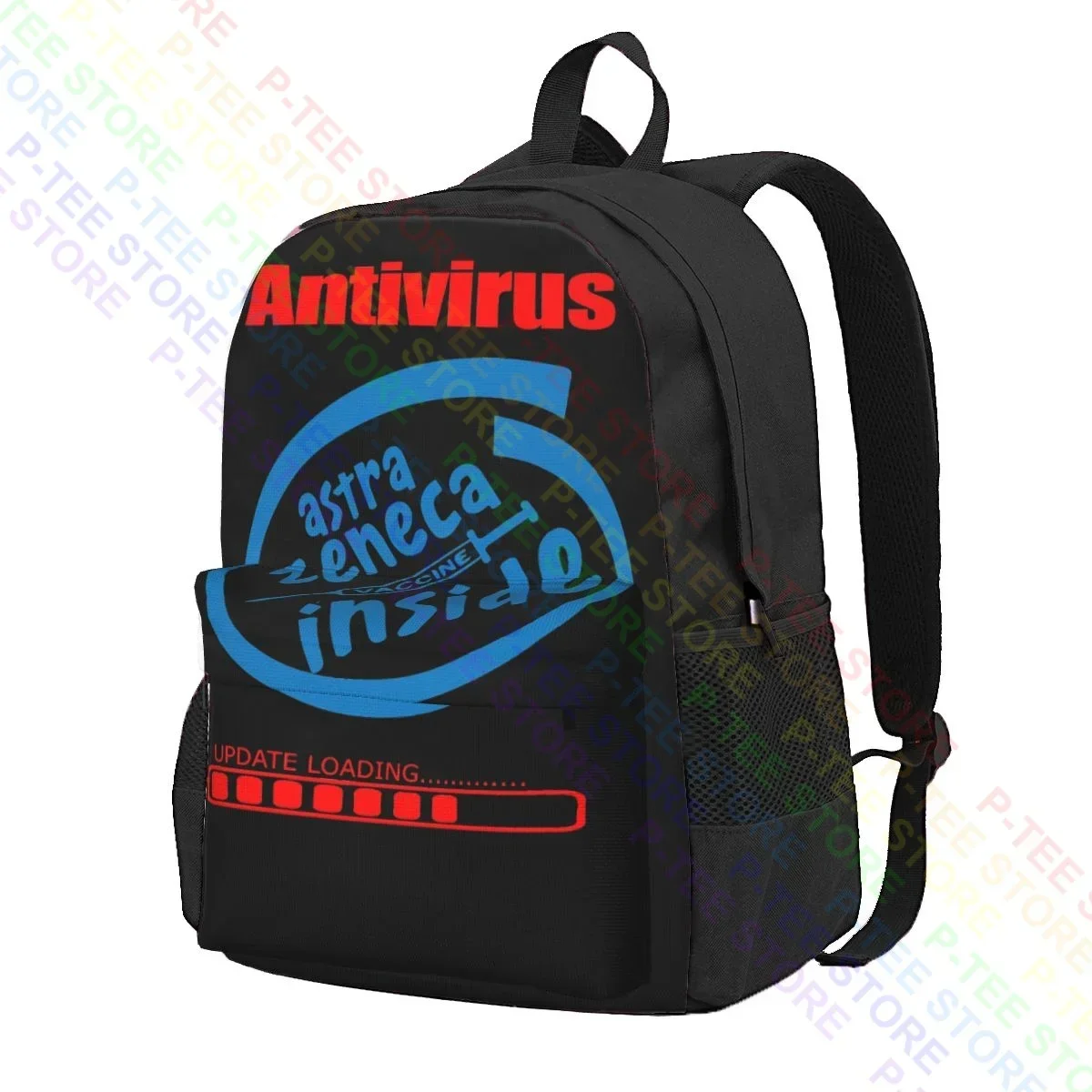 Antivirus Astra Zeneca Vaccine Inside Large Capacity Backpack Print Beach Bag Gym Tote Bag Multi-function