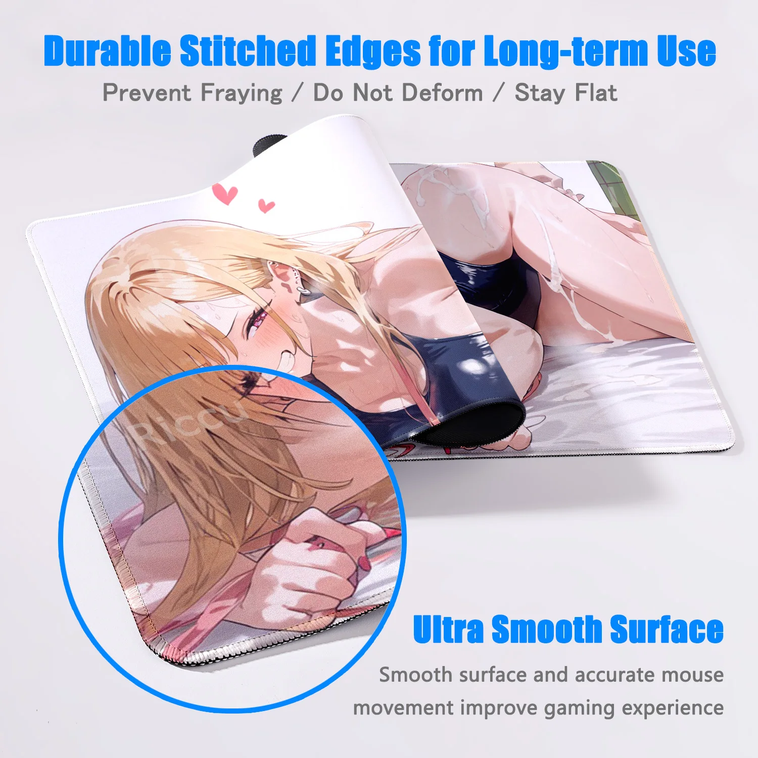 HD M-My Dress-Up Darling Marin Kitagawa ماوس الوسادة حصيرة كبيرة Deskmat مكتب وسادة مكتب الكمبيوتر عدم الانزلاق اكسسوارات أنيمي لطيف ماوس الوسادة