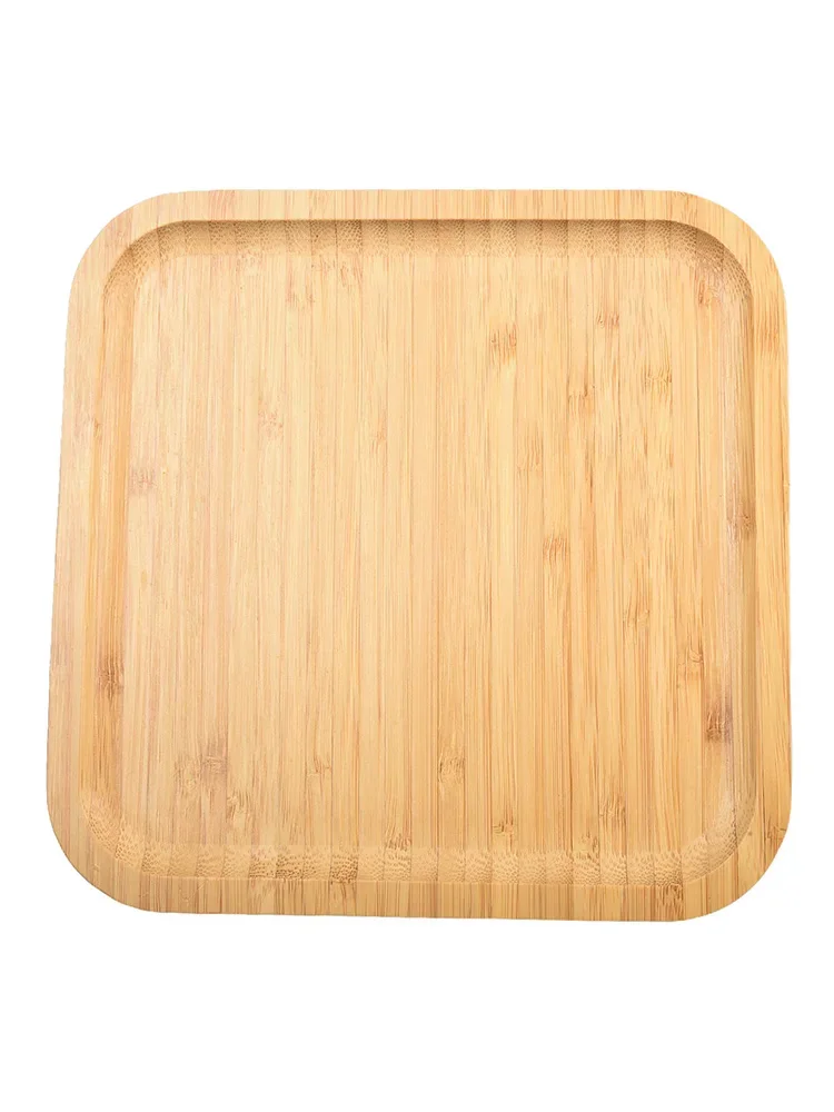 Square Wooden Serving Tray 20x20x1.5cm/25x25x1.5cm/30x30x1.5cm Kitchen Food Tableware Tray For Dinners Party Tea Bar