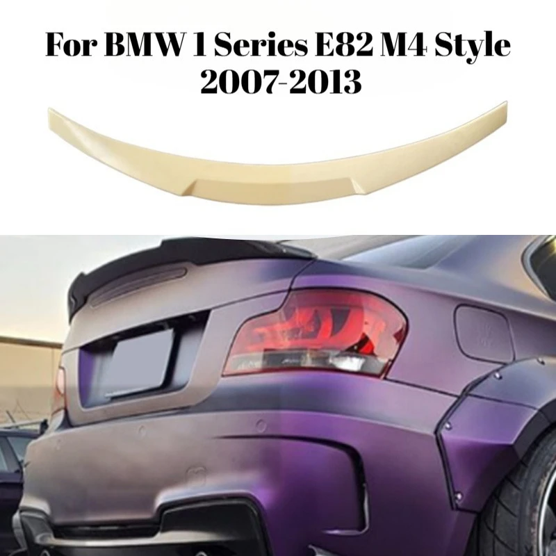 Trunk Spoiler Wing For BMW 1Series E82 M4 Style No Drill Styling Car Accessories Mod Parts Upgrade Kit Car Exterior Decoration