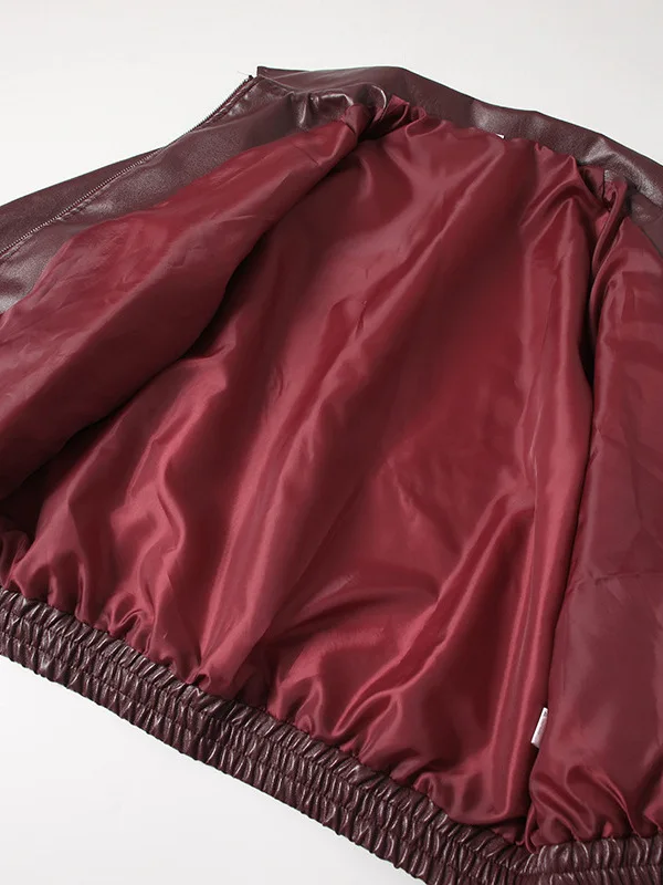 ملابس خارجية رائعة بسحاب طويل Sve بياقة من الجلد Jaet ort ملابس خارجية للنساء تصميم جديد 2025 Faion عبر الحدود