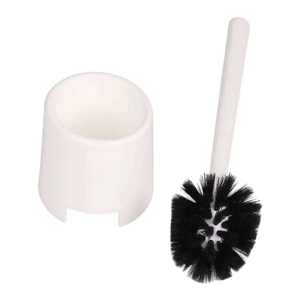 For Daily Toilet Cleaning Bathroom Cleaning Brush For Restroom Organization White Compact Toilet Brush For Small Spaces