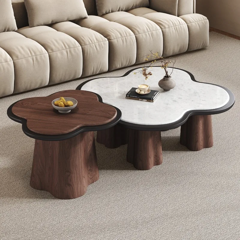طاولات القهوة الكلاسيكية الأنيقة المصنوعة من الخشب الصلب البني طاولات القهوة اليابانية لغرفة المعيشة مصممة لأثاث منخفض ميسا دي سنترو للمنزل #1