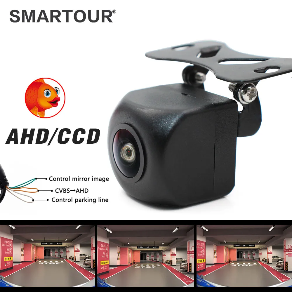 

Smartour AHD 1280*720P Car Camera 170 Fisheye Lens HD Starlight Night Vision CCD Car Rear View Camera For Android Raido Player