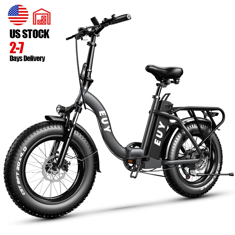 

Step Through 20inch 16Ah 750W High Speed Motor Fat Tire Foldable Ebike 7speeds All Terrain 1000w Fat Electric Mountain B