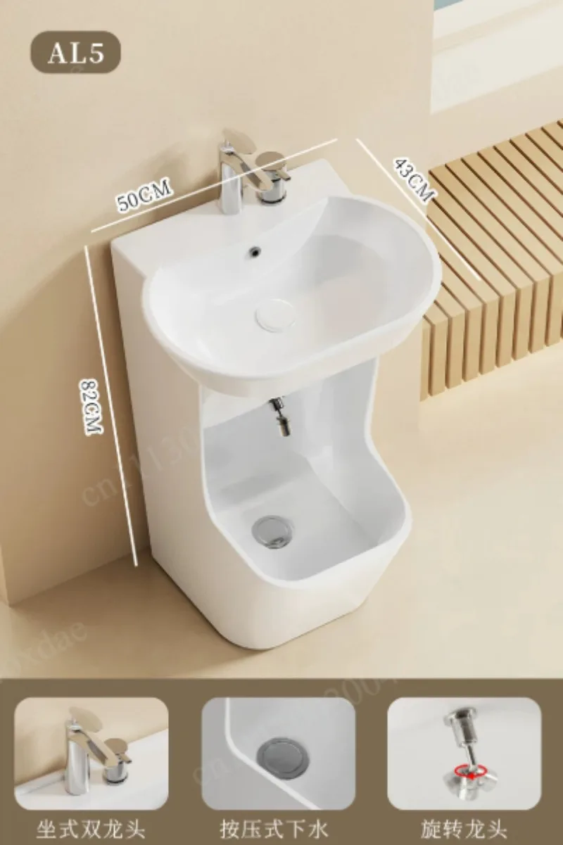 Modern Ceramic Rectangle Foot Bath and Hand Wash Wudu Sink for Muslim Ablution in Bathroom - Ideal for Mosque Wudhu Washing