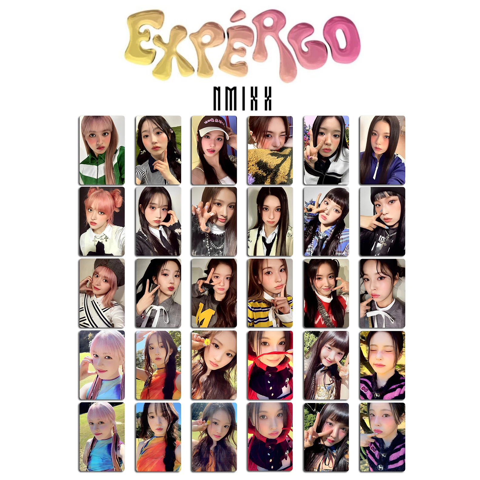 K‑pop Colorful Casual Style Lomo Cards Photocards Fans Collection Souvenir Gift