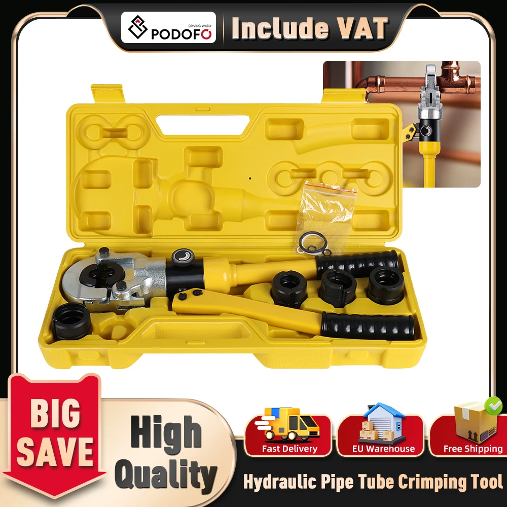 Podofo TH 16-32mm2 Herramientas de prensado de tuberías hidráulicas Pex para tuberías de aluminio y plástico, tubería PB con moldes TH16 20 25 26 32 mm2