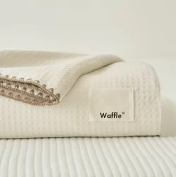 Waffle Blanket For Bed 2 Layerd Cotton Soft Throw Blanket For Couch Sofa Cover Bedspread On Bed Bedding Sheet Quilt Bath Towels