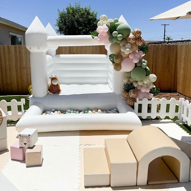 Indoor outdoor 100% PVC Inflatable Bounce House With Ball Pit Water pool kids game jumping castle Commercial Rental equipment