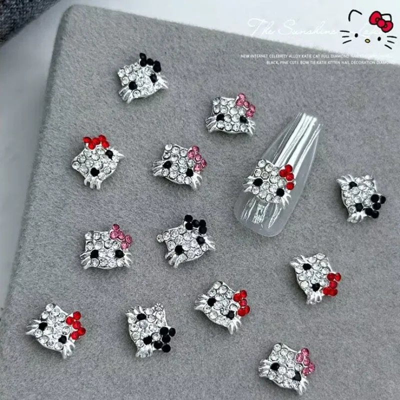 

10pcs Cute Hello Kitty Accessories Kawaii Cartoon Anime Women Decorative Supplies Desktop Ornaments Student Girls Gift Wholesale