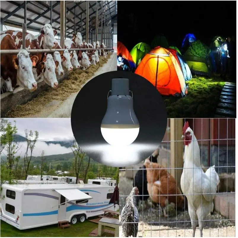 7w Solar licht wasserdicht USB geladen hängenden Notfall Sonnenlicht betrieben Lampe Outdoor Indoor Haus Solar Glühbirne Licht Sonnen kollektoren