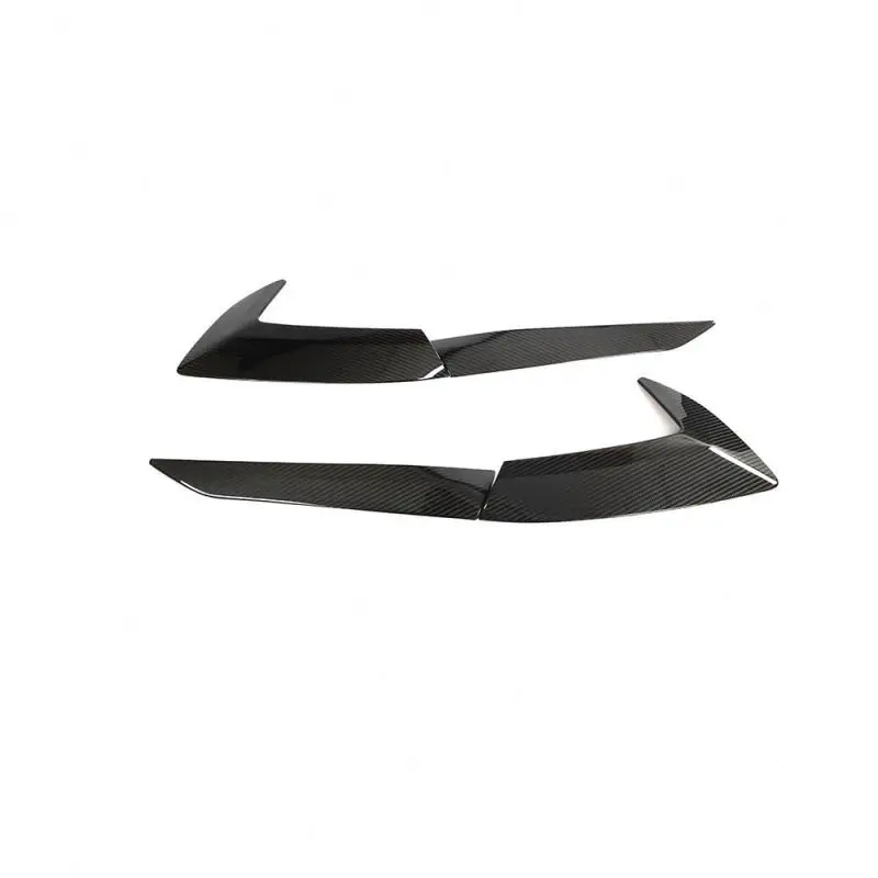 For 20 Up Corvette C8 Real CARBON FIBER Side Fender Vent Door Handle Pair