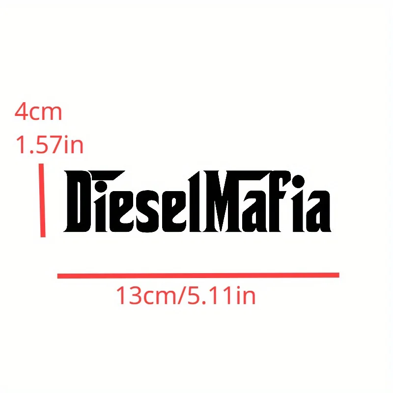Car Stickers Diesel Mafia Accessories VINYL STICKER Exterior Parts Decals Sunscreen And Waterproof Cover Scratches Products