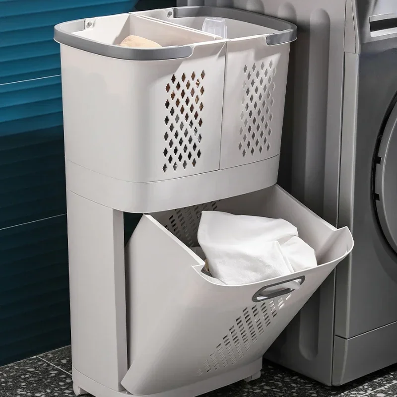 Laundry Storage Bathroom Clothes Storage Basket Household Sorting Laundry Basket Dirty Clothes