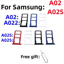A02S SIM Card SD Card Tray chip slot drawer card Holder For Samsung Galaxy A02 A02S SM-A025F A022F/DS/M/DS SIM Card tray Slot