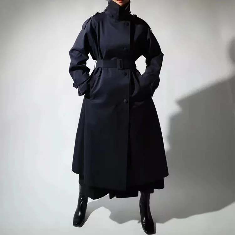 

Luxury Long Trench Coats Women Autumn Elegant Spring Jacket Belted Long Windbreaker Women Korean Fashion Winter Women Outerwears