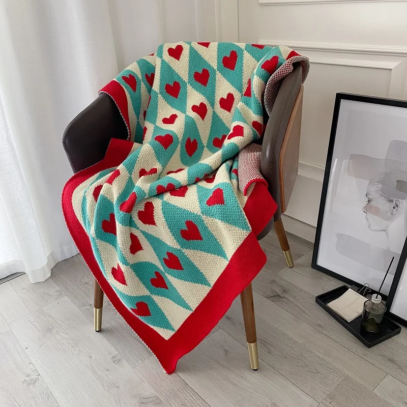 Ins small blanket sofa blanket summer towel quilt office nap air conditioning cloak living room advanced sense blanket