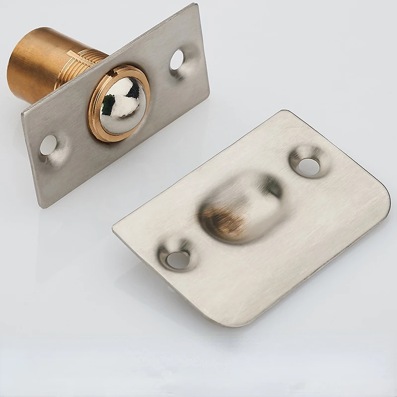 Spring Invisible Wooden Cabinet Door Beads Lock Closet Ball Catch Latch Catcher Door Latches Touch Beads Locking Door