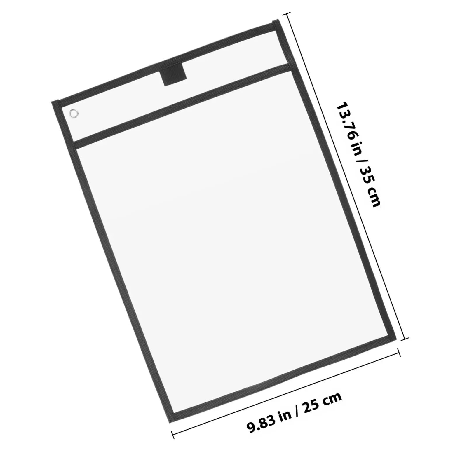 6Pcs Clear PVC Reusable Dry Erase Pockets Sleeves Oversized Marker Storage Eyes for Office Classroom School Supplies Teaching