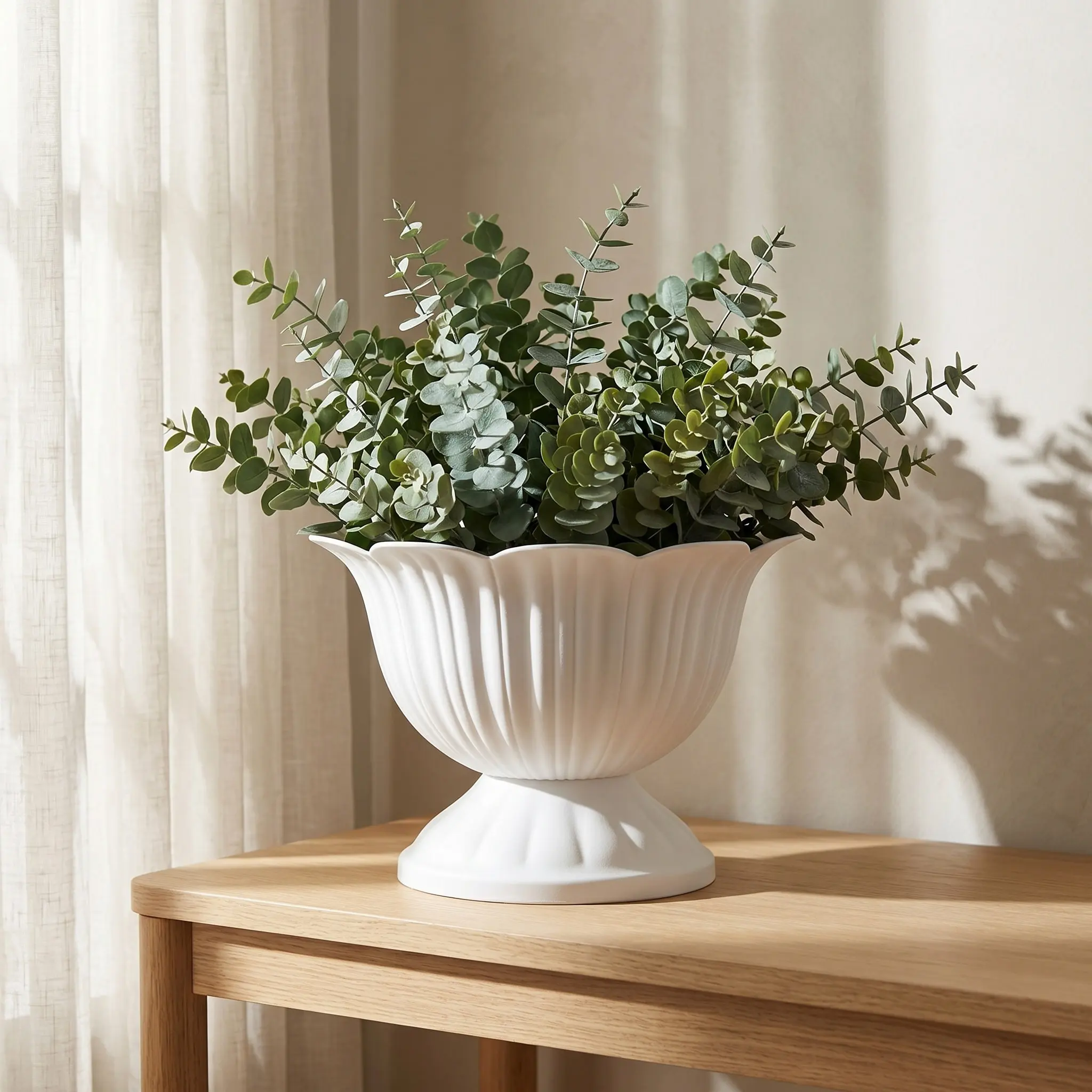 2Pcs Plastic Roman Flower Pot European Style Decorative For Flower Shop Display New Years Party Decor Planter Wedding